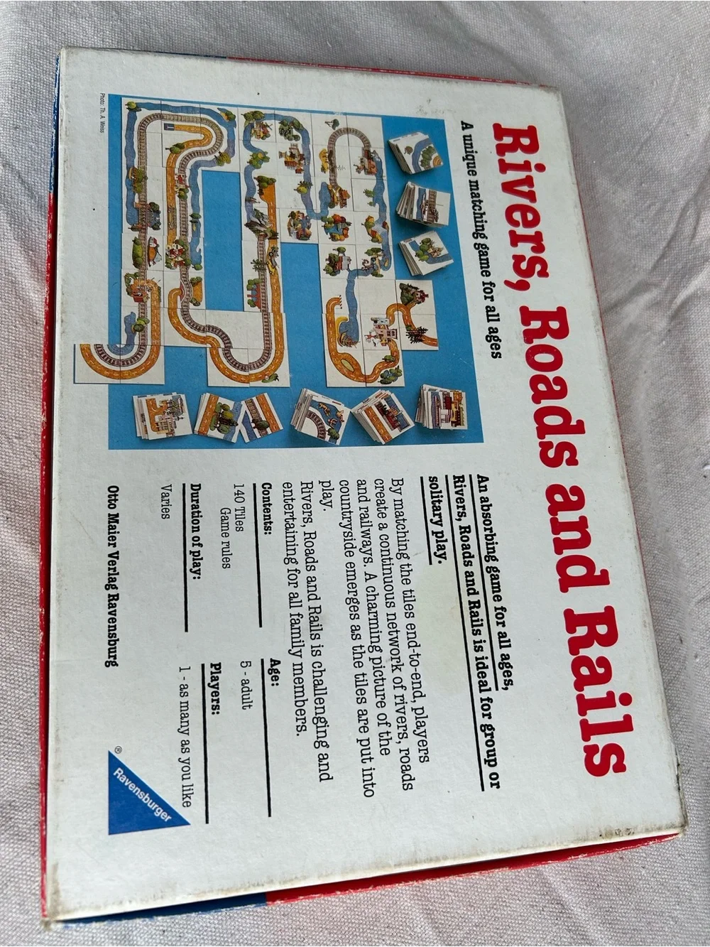 Ravensburger Roads & Rails Matching Game - Red, Blue, Yellow, Green